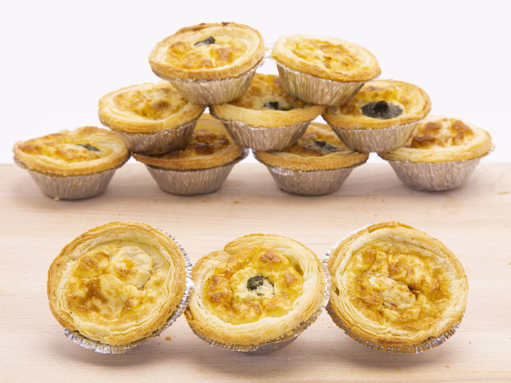 12 mini quiches broc/kip/spek